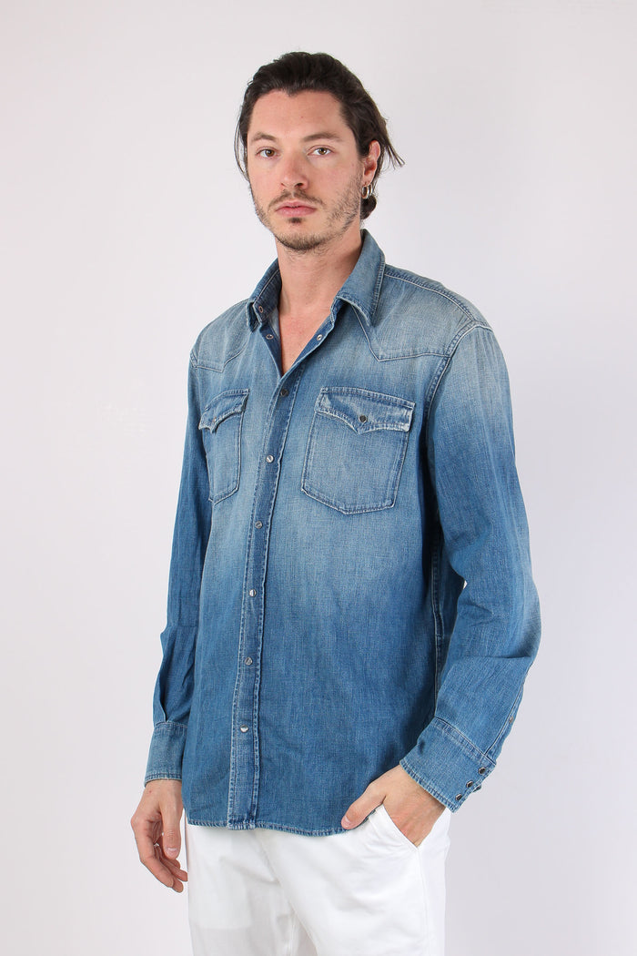 Camicia Denim Denim Medio-3