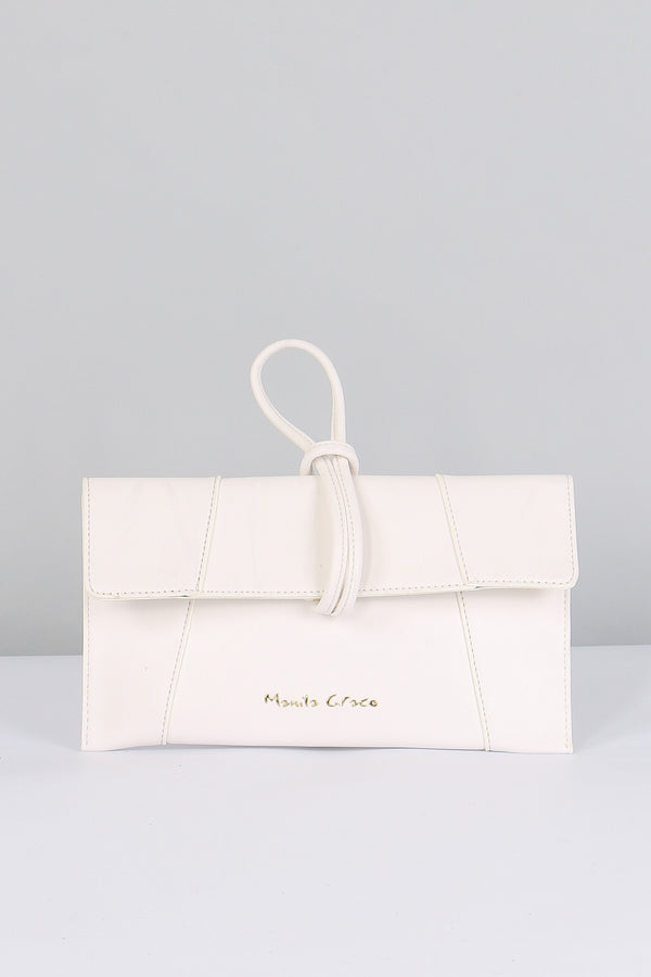 Pochette Logo Nodo Bianco Ottico