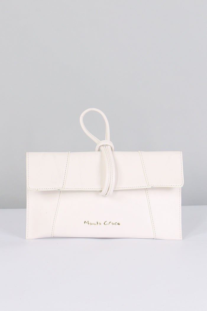 Pochette Logo Nodo Bianco Ottico