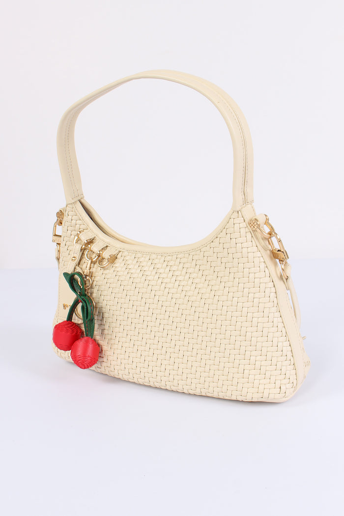 Zelda Baguette Intreccio Off White-5