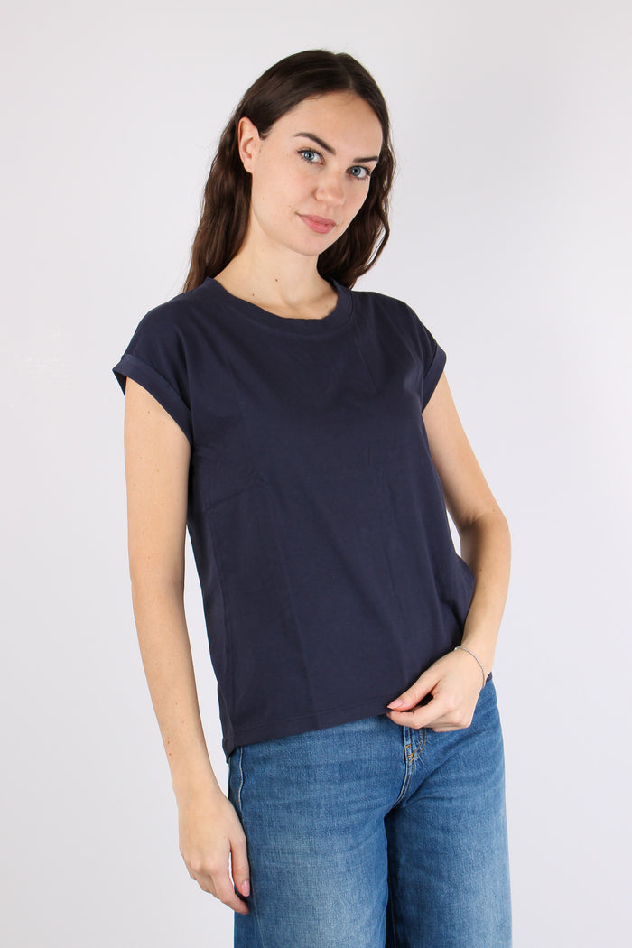 T-shirt Basica Cotone Blue-3