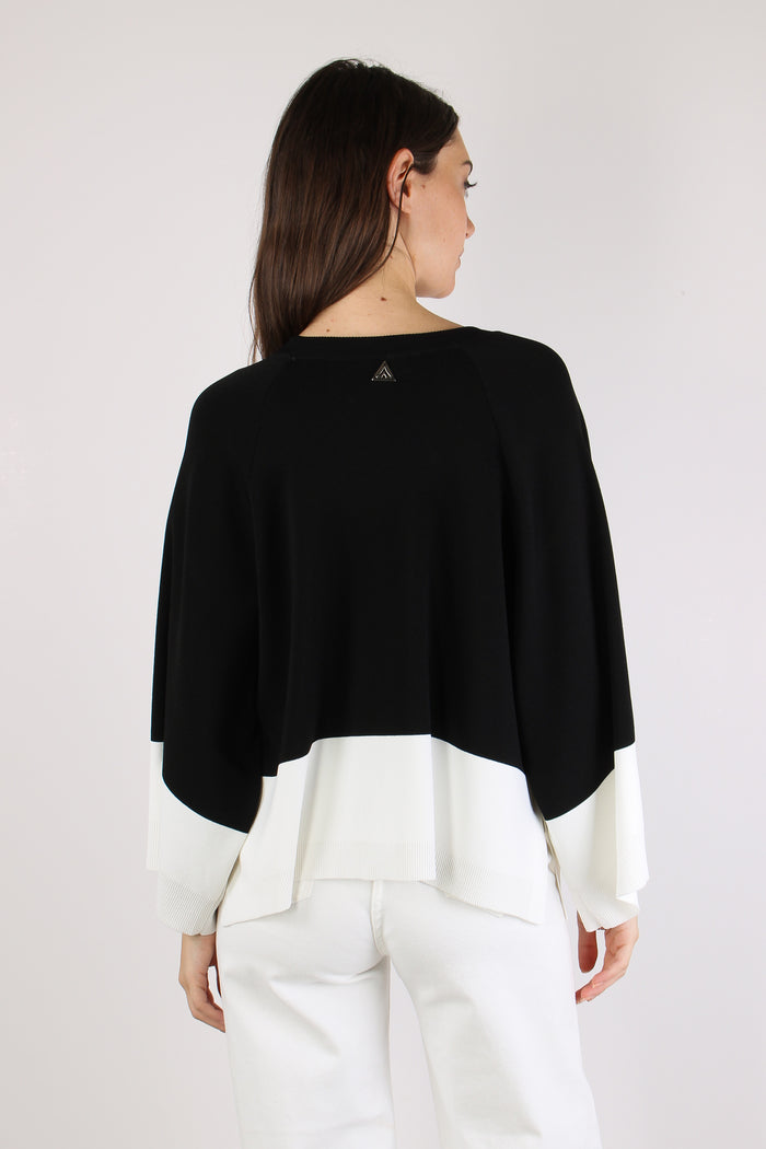Maglia Bicolor Nero/ecru-4