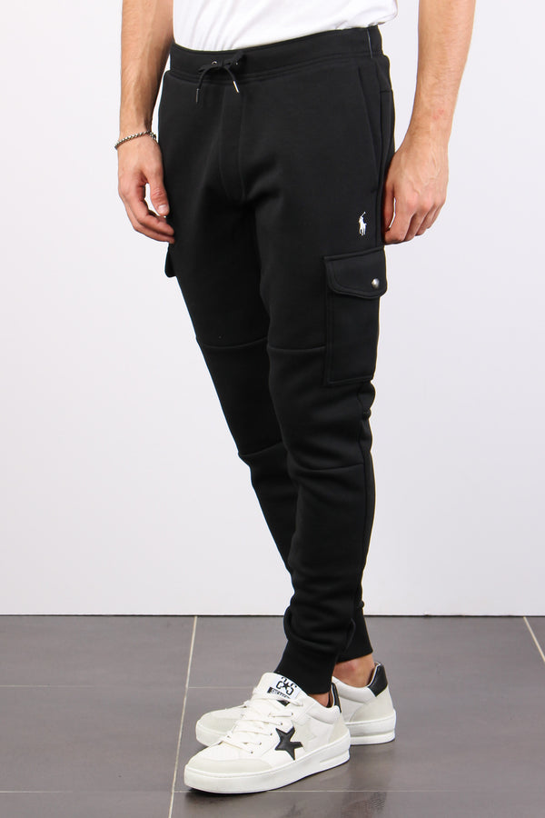 Pantalone Cargo Felpa Polo Black-2