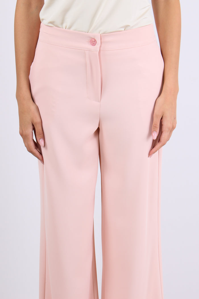 Pantalone Gamba Dritta Fluido Cipria-7