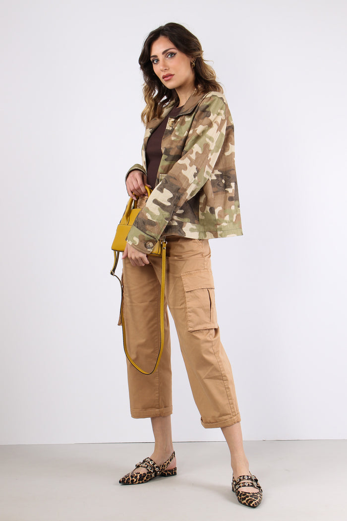 Pantalone Tasconato Gamba Drit Biscotto