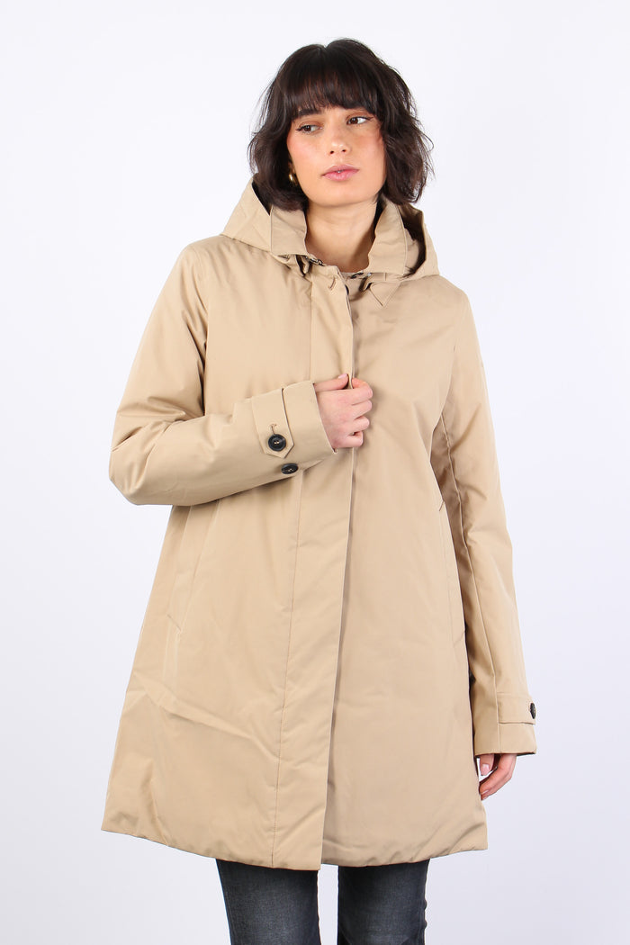 Embie Impermeabile Monopetto Beige-2