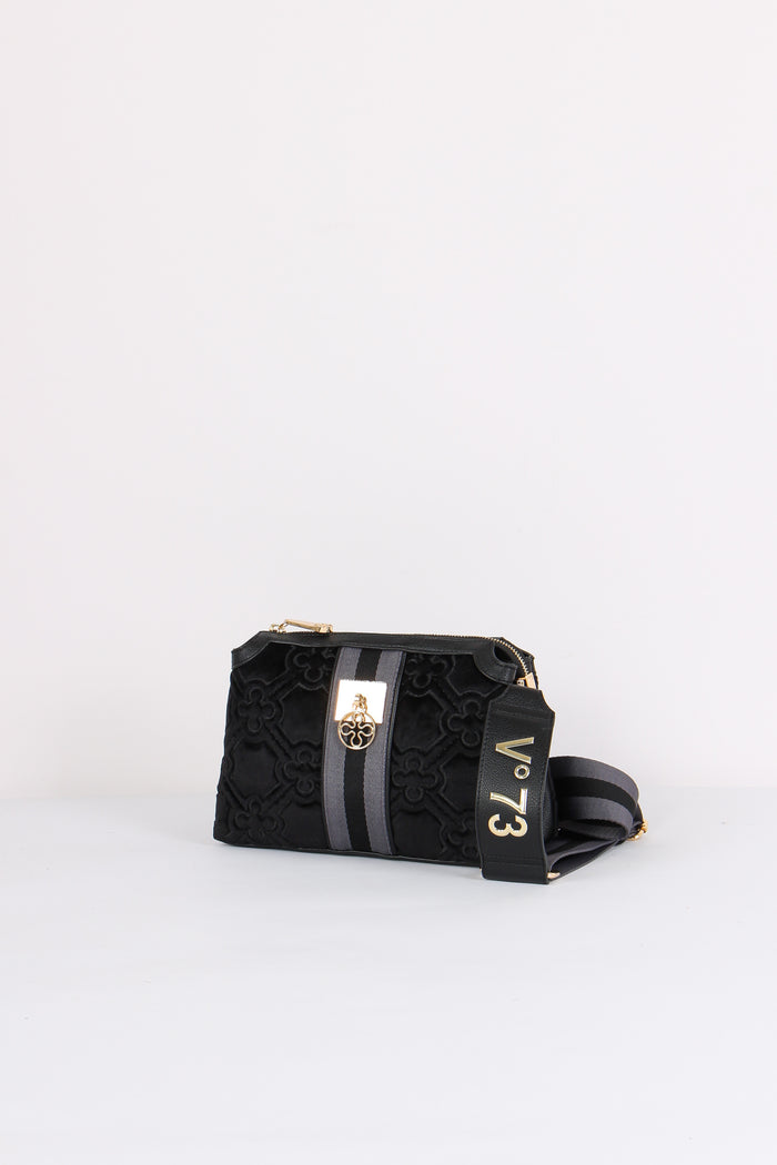 Cate Borsa Tre Scomparti Nero/grigio-5