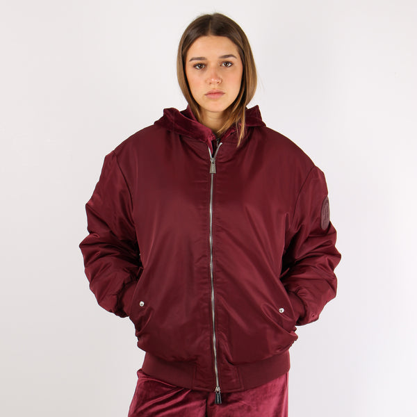 Bomber Piumino Bordeaux-2