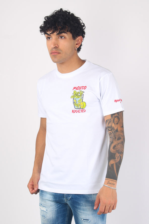 T-shirt Mojito Addicted Bianco-2