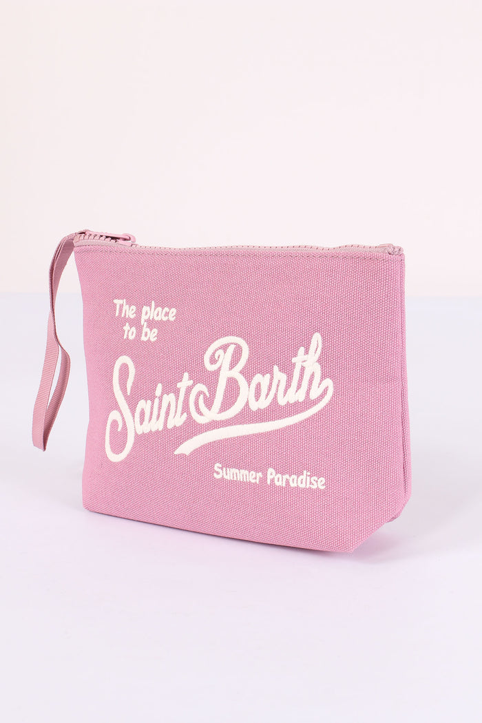 Aline Pochette Canvas Rosa-4