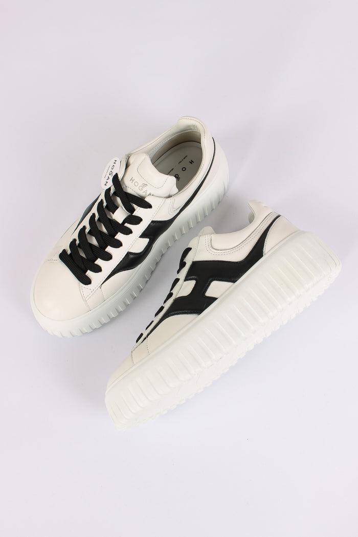 Sneaker H-stripes Nappa Bianco/nero-2