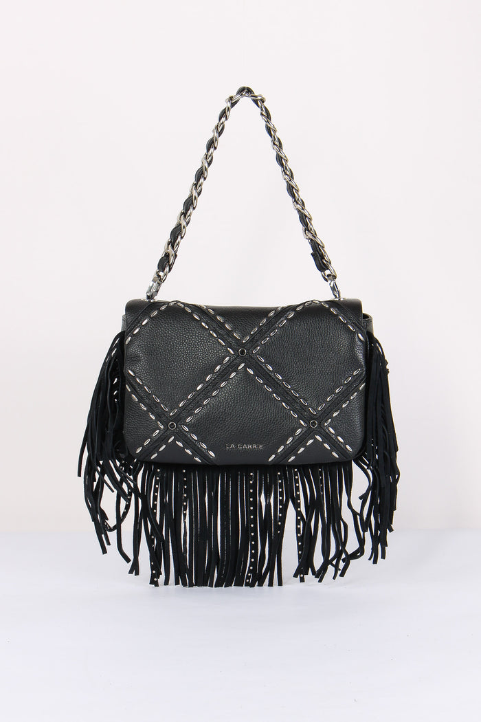 Tracolla Frange Borchie Black-5