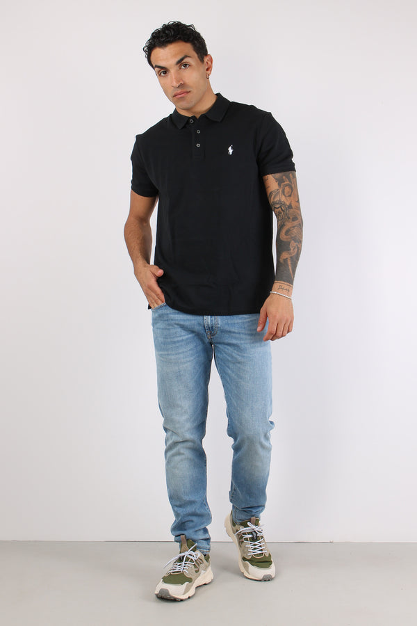 Polo Slim Fit Soft Polo Black-2