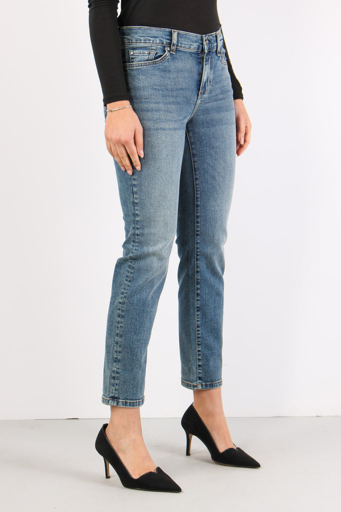 Jeans Authentic Slim Denim Chiaro-7