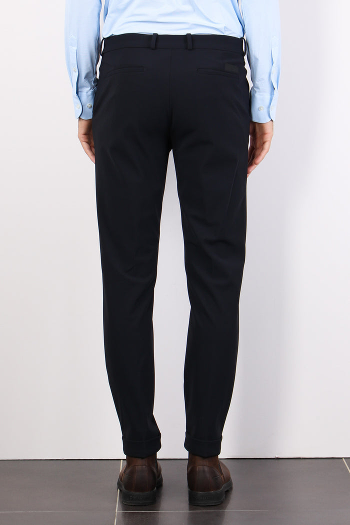 Pantalone Tecnico Risvolto Ing Blue/black-3