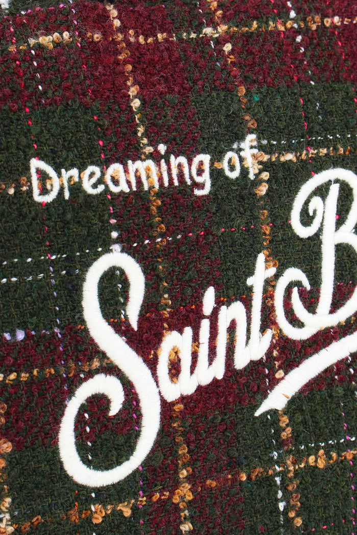 Shopping Tweed Check Verde/rosso-8