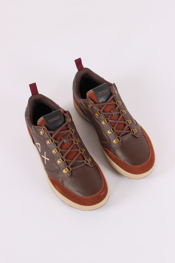 Sneakers Genius Leather Marrone-7
