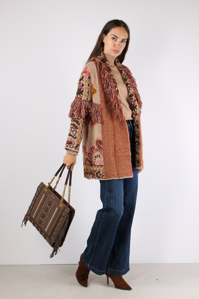 Cardigan Peruviano Frange Fantasia-7