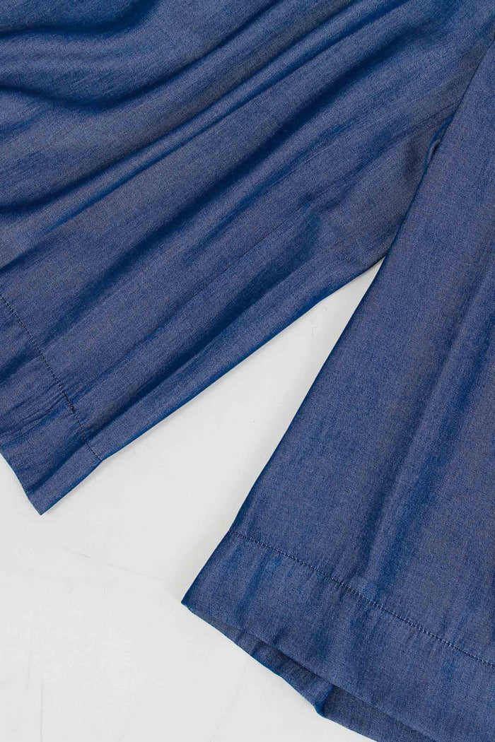 Pantalone Palazzo Chambry Denim-4