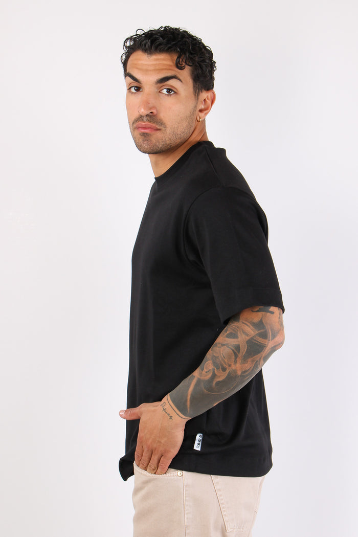 T-shirt Over Jersey Nero-6