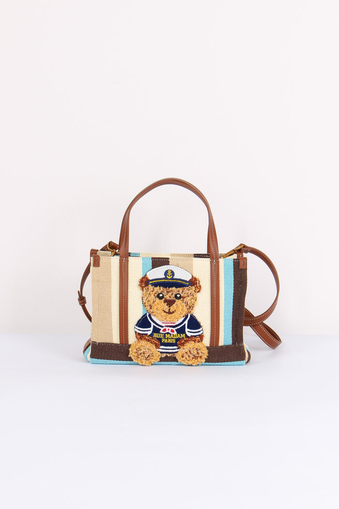 Shopping Mini Canvas Orso Multi Brown