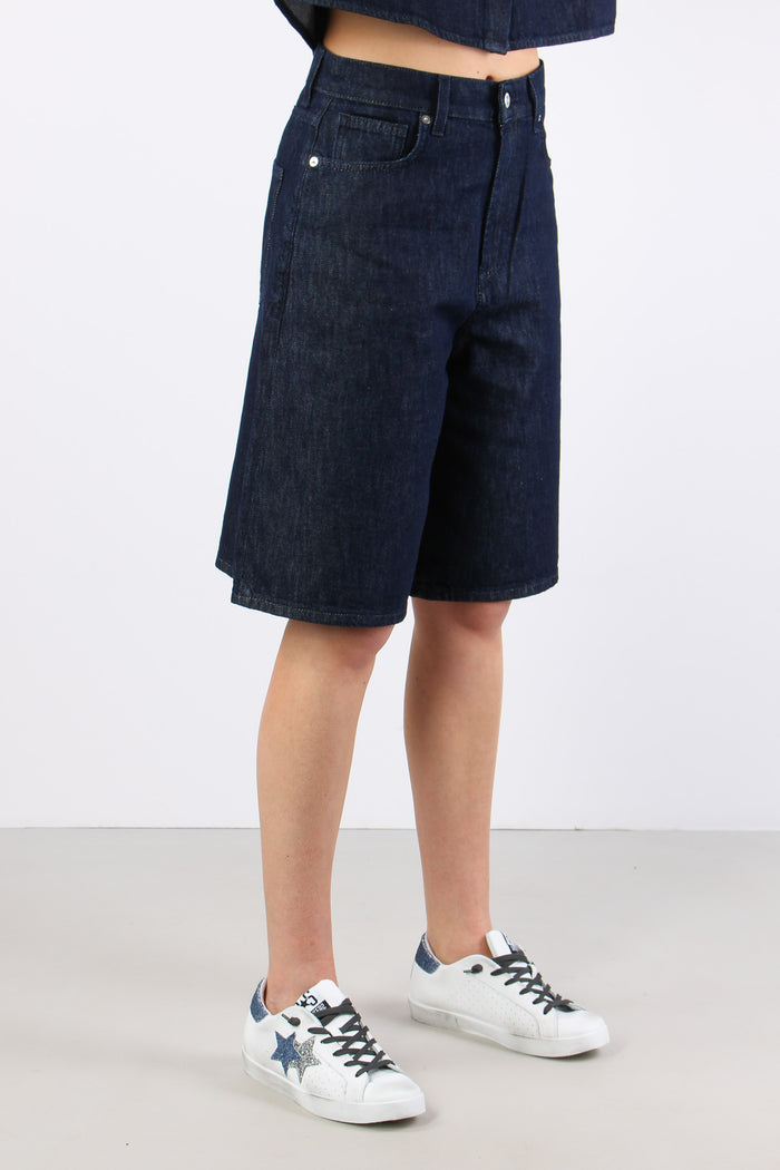 Bermuda Denim Denim Scuro-7