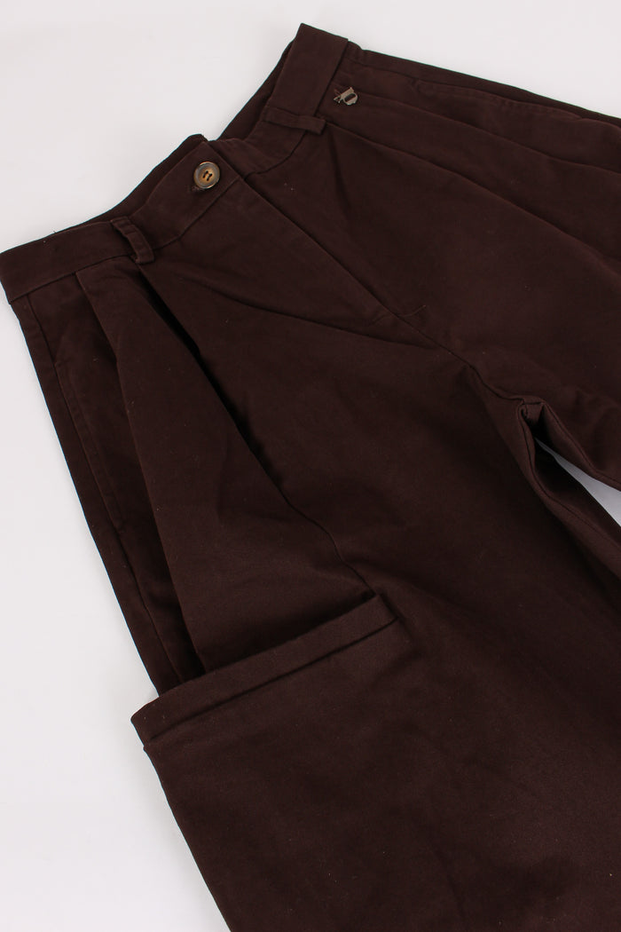 Pantalone Palazzo Tasche Caffe-4