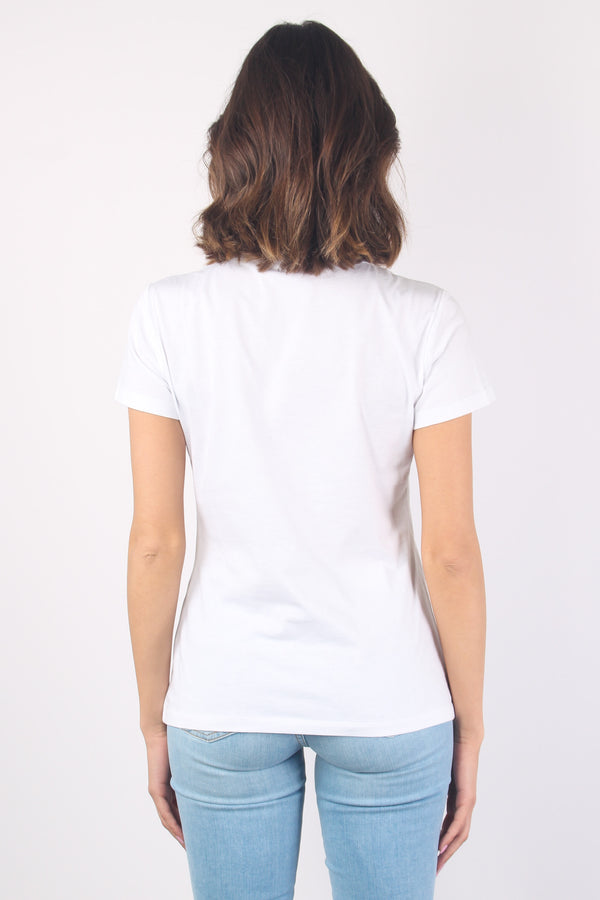 T-shirt Stampa Pop Corn Bianco Emb-2