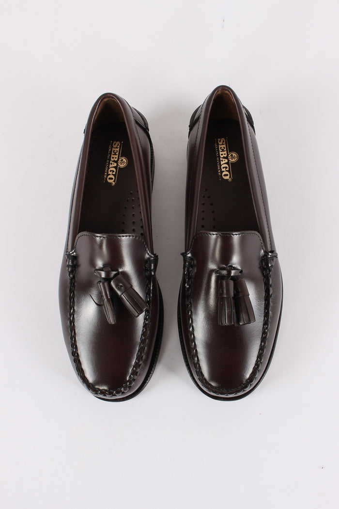 Mocassino Pelle Frange Brown Burgundy-4