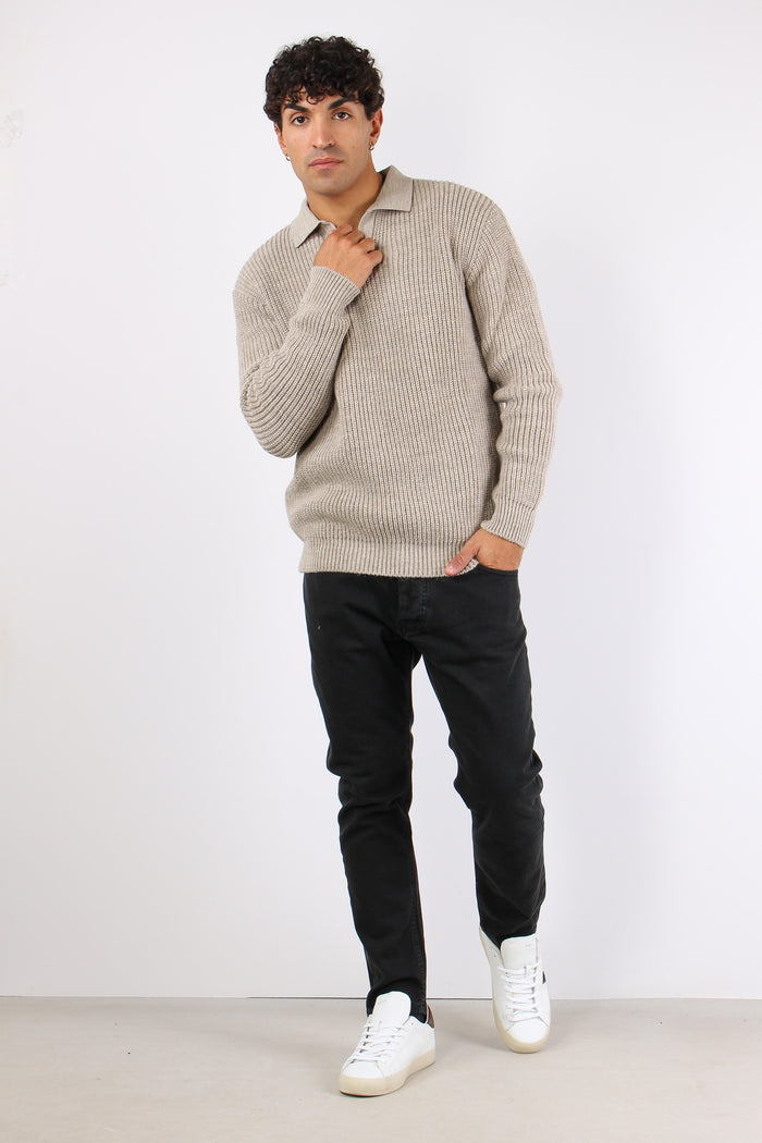 Maglia Polo Over Fango-3