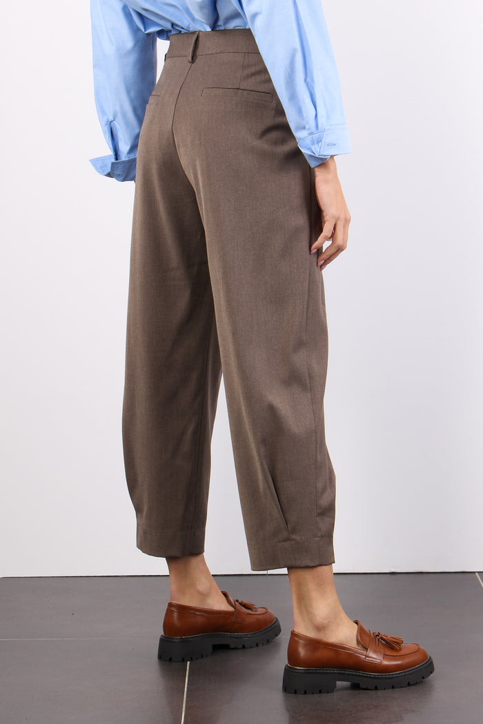 Pantalone Carrot Cuciture Dava Caffe-6