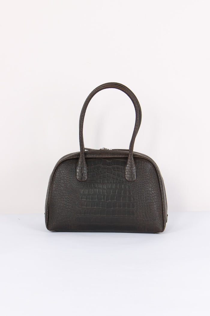 Shopping Stampa Cocco Manici Alti Dark Brown-3