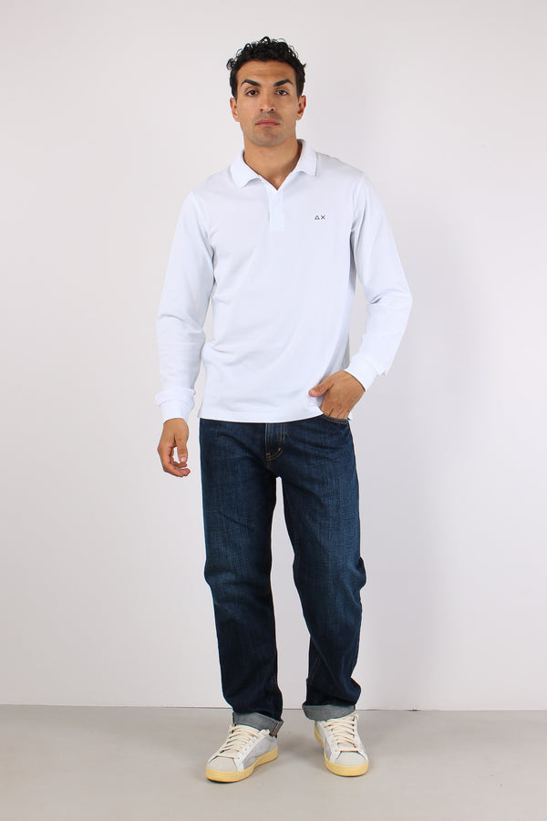 Polo M/l Basica Bianco-2