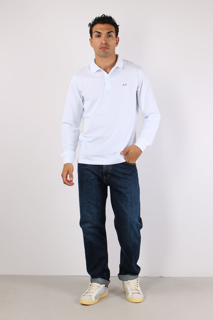 Polo M/l Basica Bianco-2