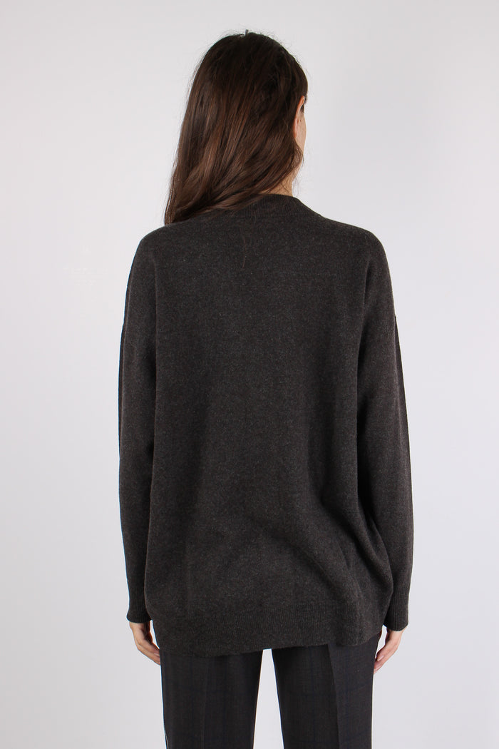 Cardigan Aperto Cintura Moro-4