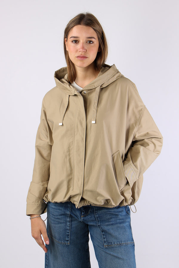 Parka Corto Coulisse Sand-2