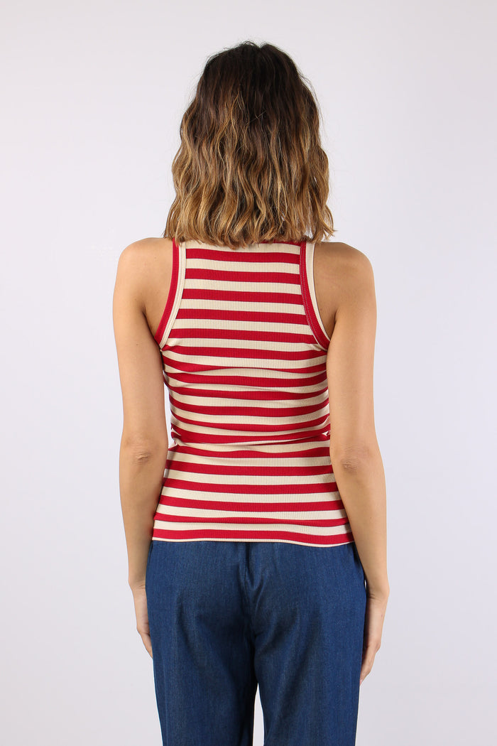 Canotta Costina Patch Cuore Rosso/panna-4