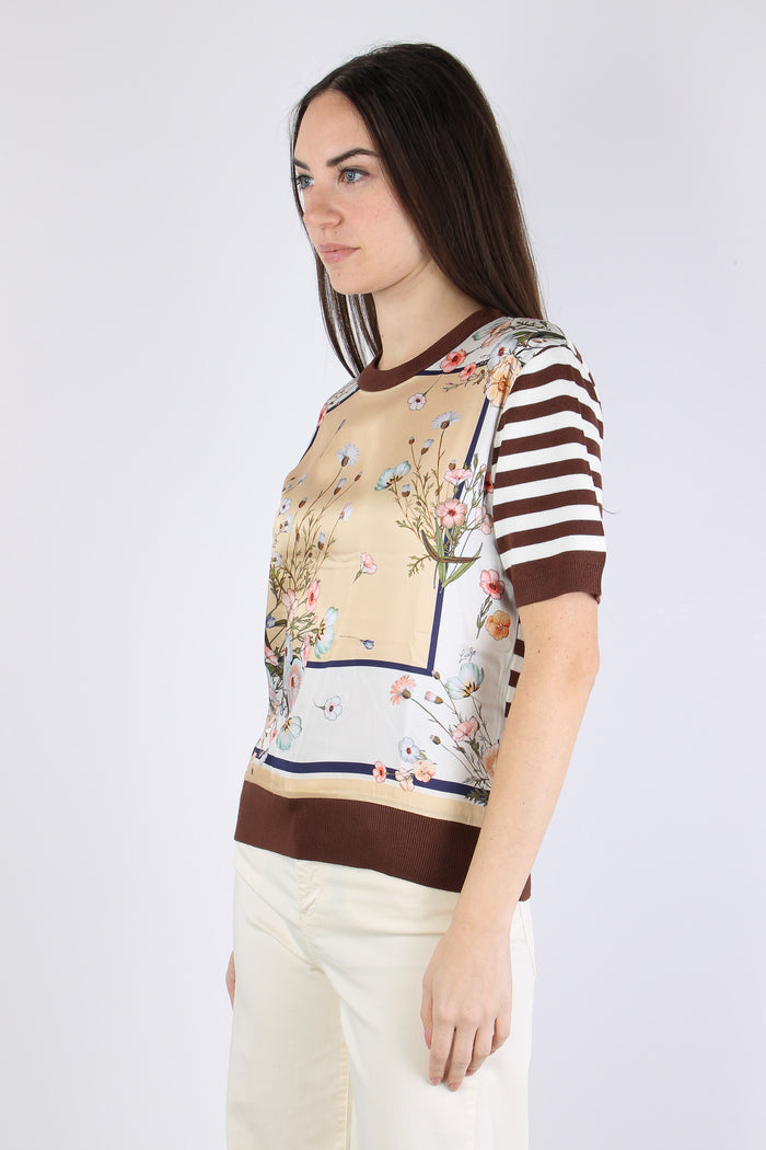 Maglia Riga Manica Corta Foulard/bisco-6