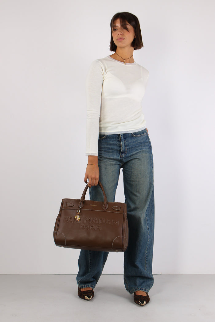 Maglia Inserto Tulle Latte-2