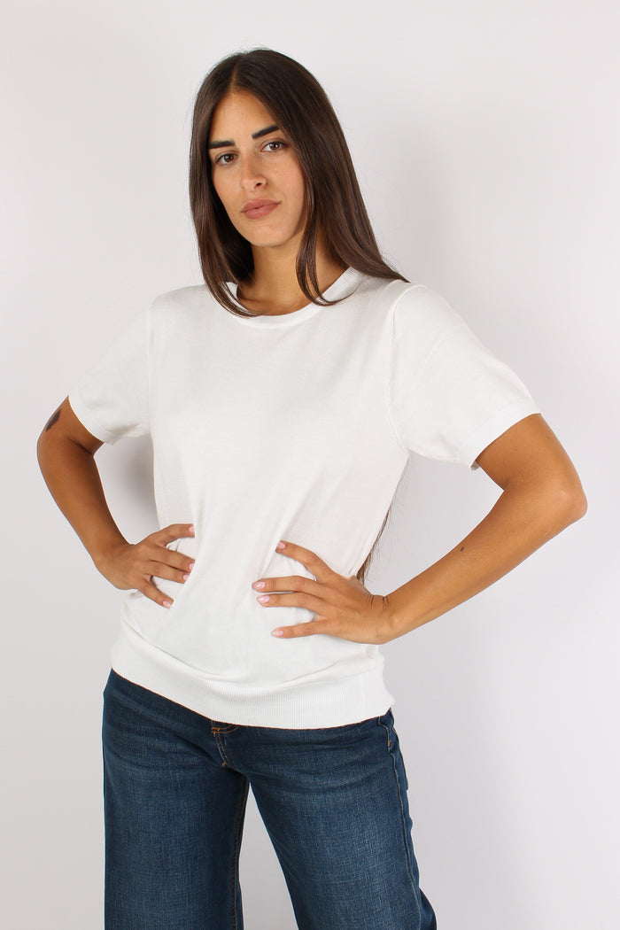 Maglia Viscosa M/m Burro-7