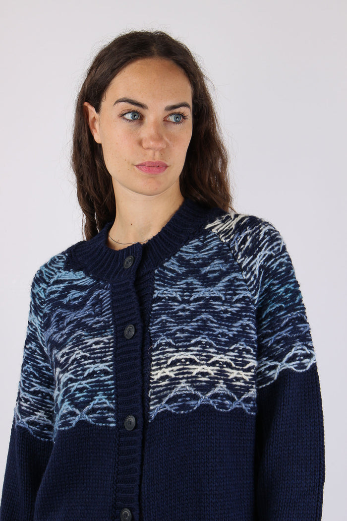 Cardigan Norvegese Evening Blue-7
