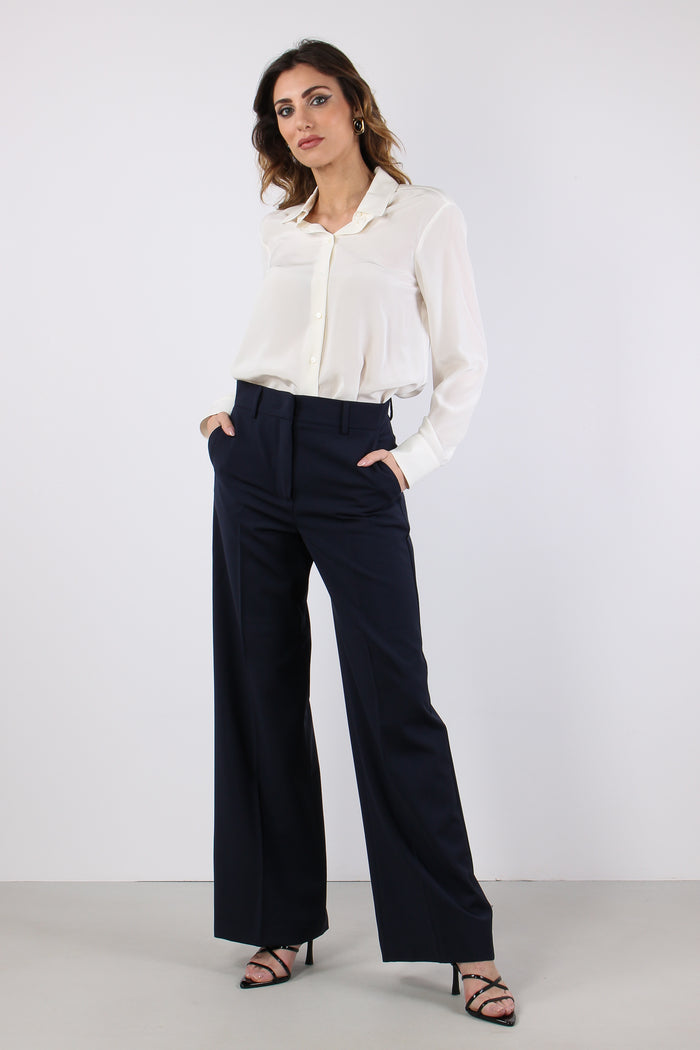 Wkdcurvone Camicia Seta Avorio-4