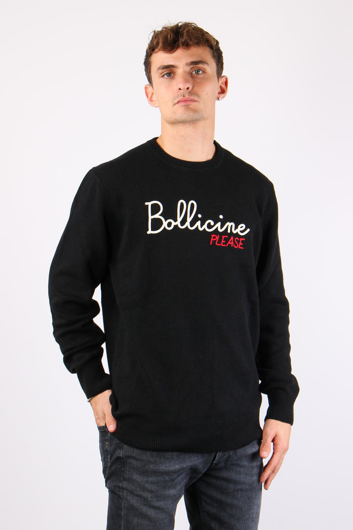 Maglia Girocollo Ricamo Bollicine Please-4