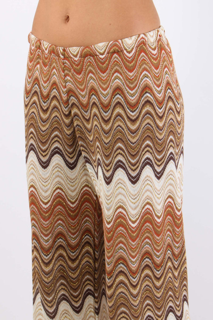 Pantalone Palazzo Onde Moro/arancio-7