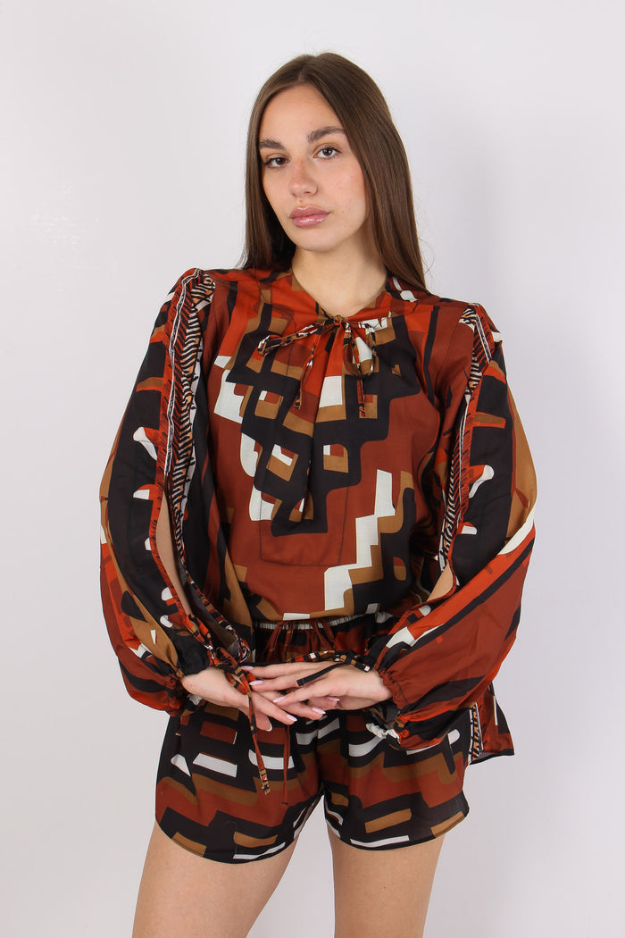 Camicia Fantasia Etnica Multicolor-3