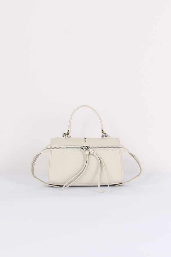 Metis Mini Bag  Bottalata Zip Frontale Ivory