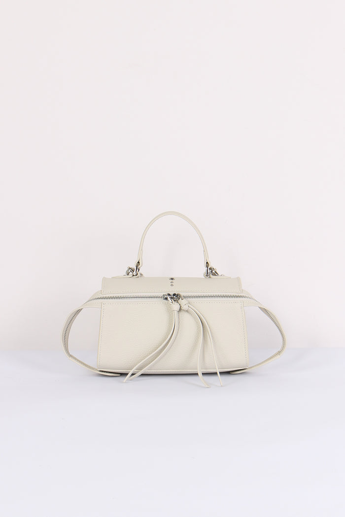Metis Mini Bag  Bottalata Zip Frontale Ivory