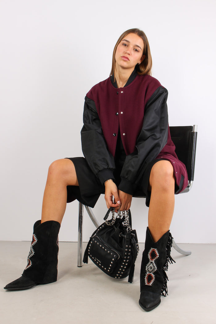 Bomber Panno Manica Nylon Mosto-6