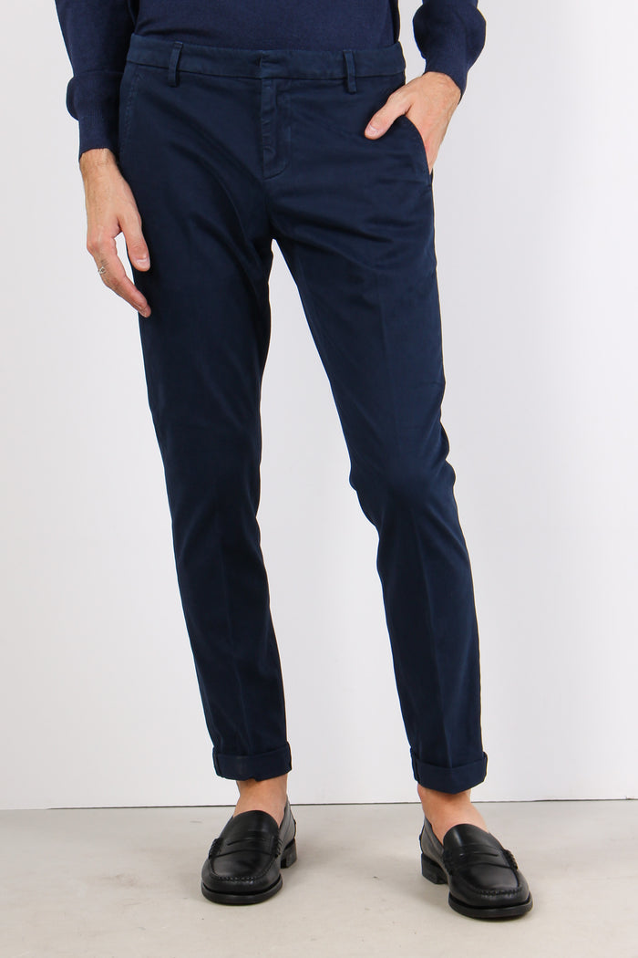 Gaubert Pantalone Gabardina Blu-2