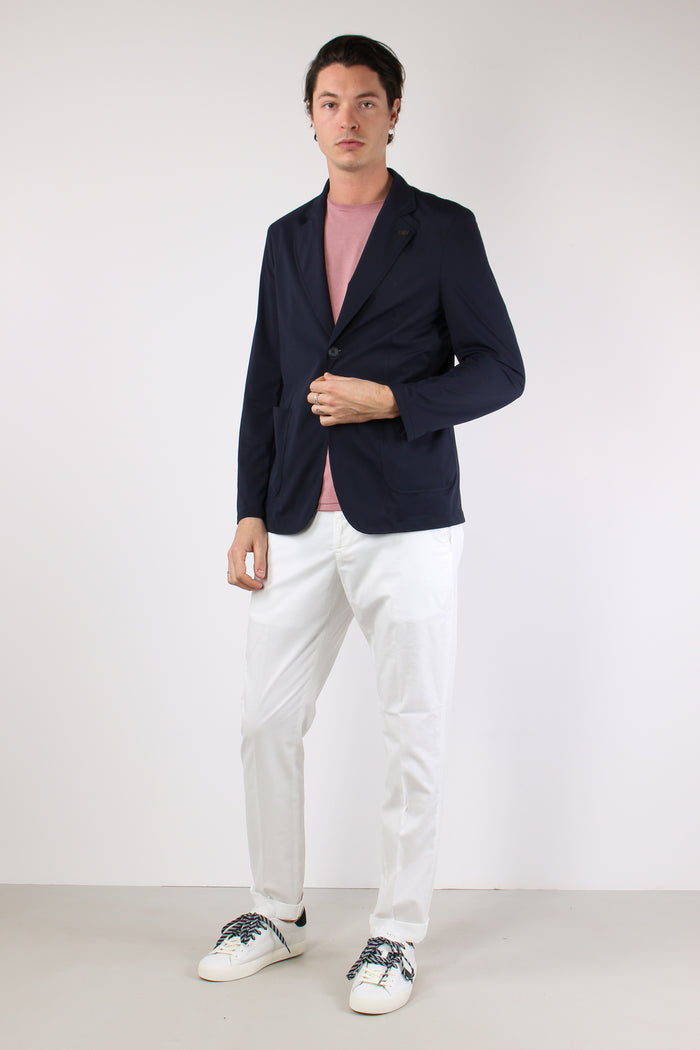 Giacca Traverl Tessuto Tecnico Navy-3